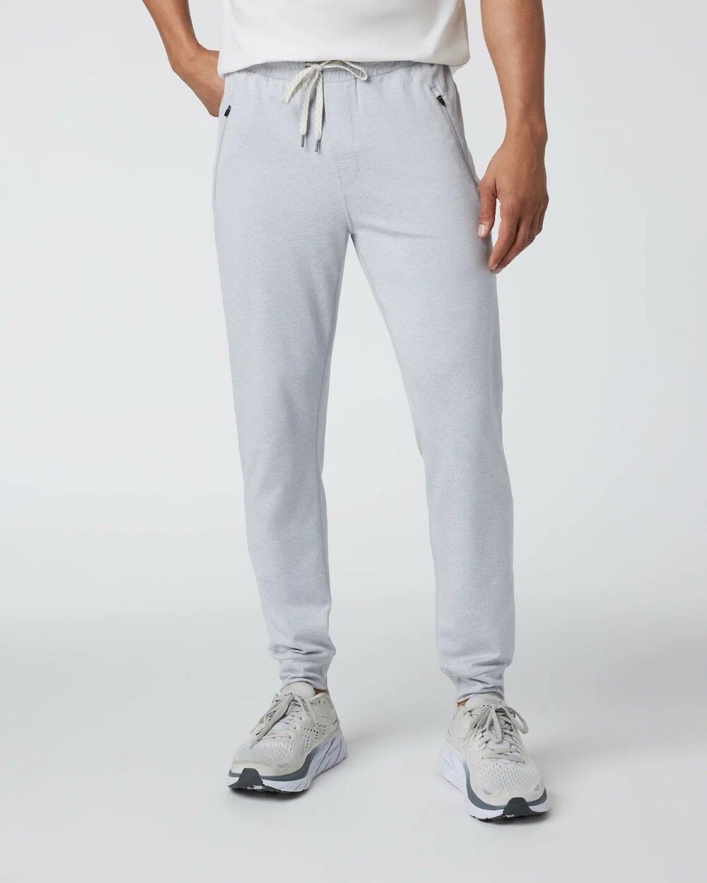 Vuori Ponto Performance Jogger Pants Mens XL Light Gray Dreamknit Stretch V438